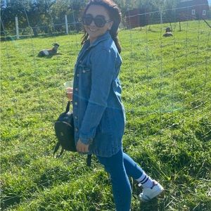 Long Cute Denim Jacket